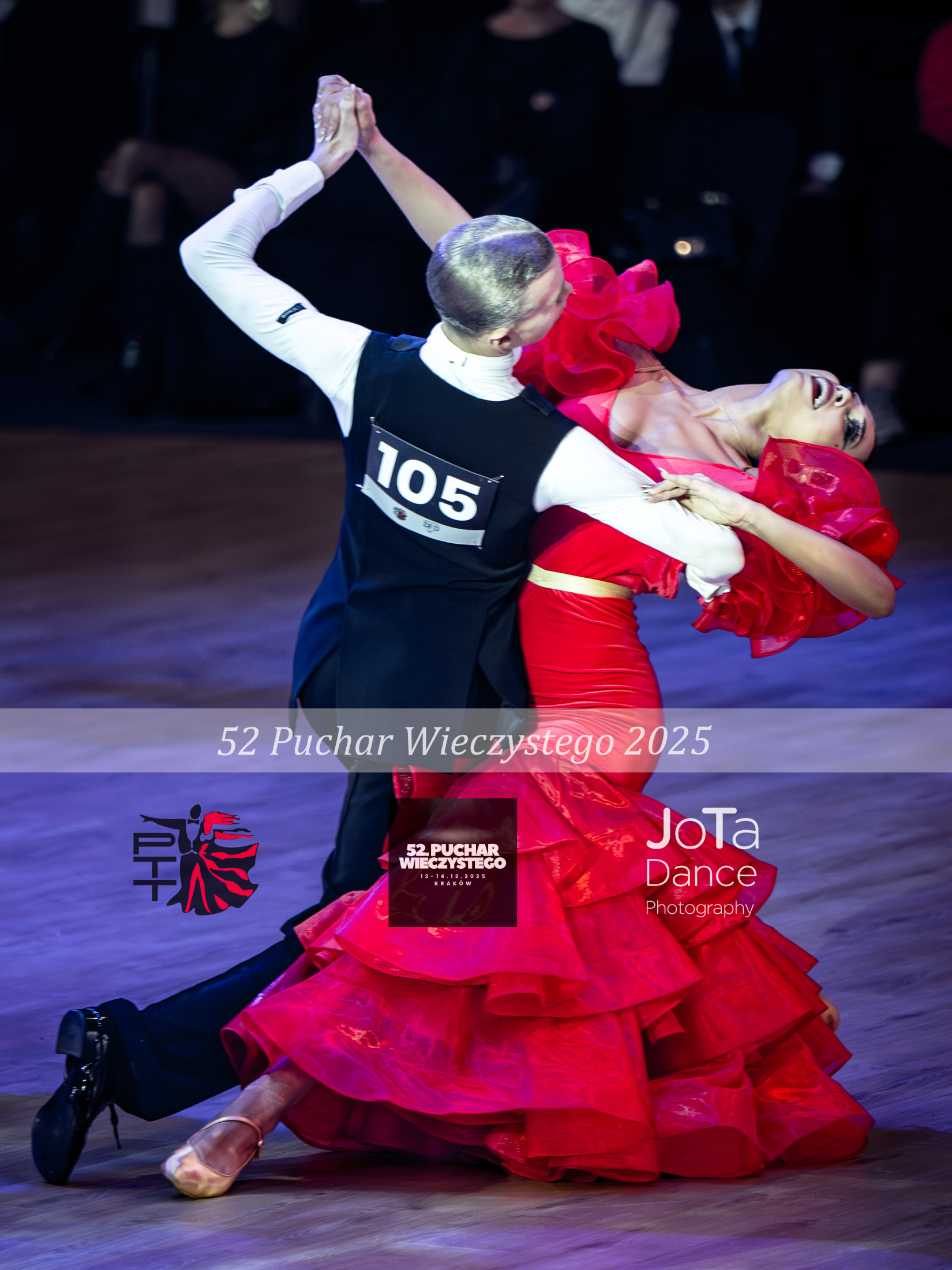 Zdjęcie 33 z turnieju tanecznego 52 Turniej o puchar prof. Wieczystego 2025 — ballroom, latin
