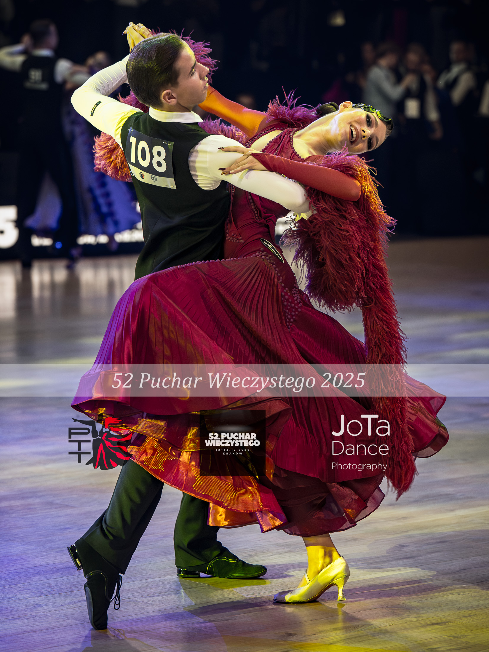 Zdjęcie 35 z turnieju tanecznego 52 Turniej o puchar prof. Wieczystego 2025 — ballroom, latin